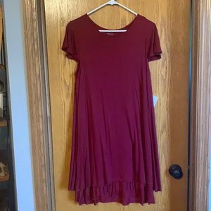 Burgundy women’s dress